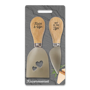 Cheese knife with engraving